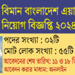 বিমান বাংলাদেশ এয়ারলাইন্স নিয়োগ বিজ্ঞপ্তি ২০২৪